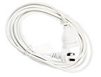 10 Metre White  Power Extension Lead